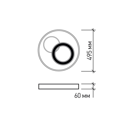 EUROLAMP LED Люстра світлодіодна акрилова кругла A64 120W 3000-6500K, Eurolamp, LED-ALR-120-A64