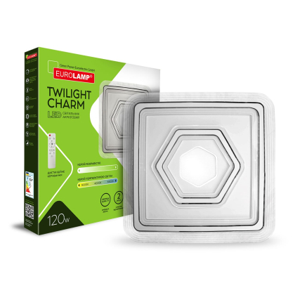 LED Світильник з пультом керування Twilight Charm 120W-3000-6500K EUROLAMP, Eurolamp, LED-ALS-120W-T34