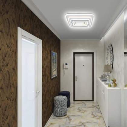 EUROLAMP LED Люстра світлодіодна акрилова квадратна A65 160W 3000-6500K, Eurolamp, LED-ALS-160-A65