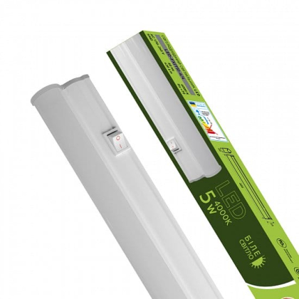 Світлодіодний EUROLAMP LED Світильник лінійний IP44 5W 4000K (T5), Eurolamp, LED-BF-5/4