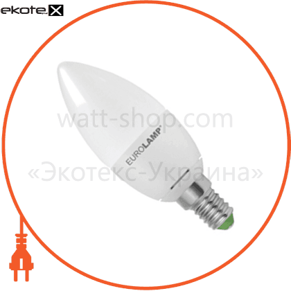 Eurolamp LED-CL-06142(D) led лампа candle 6w e14 3000k plast+al eurolamp