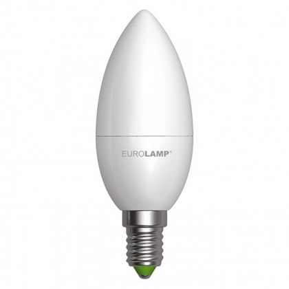 LED Лампа EUROLAMP CL-6W-E14-3000K, Eurolamp, LED-CL-06143(P)