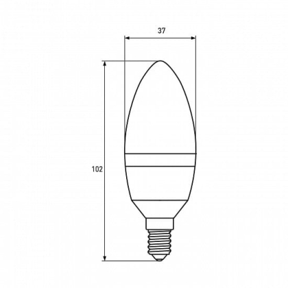 LED Лампа EUROLAMP CL-6W-E14-3000K, Eurolamp, LED-CL-06143(P)