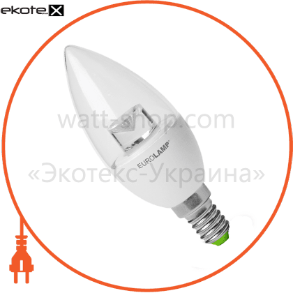 Eurolamp LED-CL-06143(D)clear eurolamp led лампа эко серия &quot;d&quot; cl прозрачная 6w e14 3000k