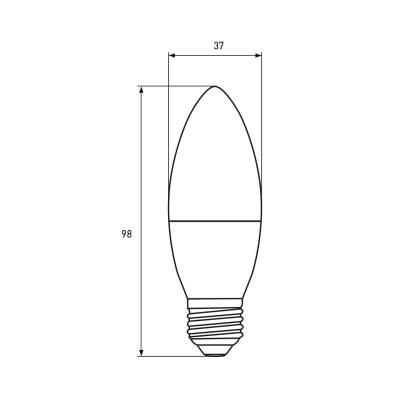 LED Лампа EUROELECTRIC CL-6W-E27-4000K, Euroelectric, LED-CL-06274(EE)
