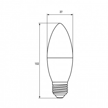 LED Лампа EUROLAMP CL-6W-E27-4000K, Eurolamp, LED-CL-06274(P)