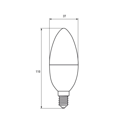 LED Лампа EUROELECTRIC CL-9W-E14-4000K, Euroelectric, LED-CL-09144(EE)