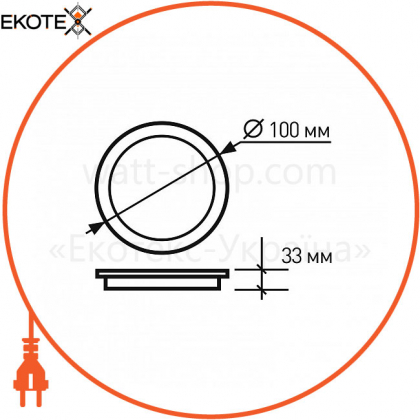 EUROLAMP LED Світильник круглий Downlight Exclusive 5W 3000K (60), Eurolamp, LED-DLR-5/3