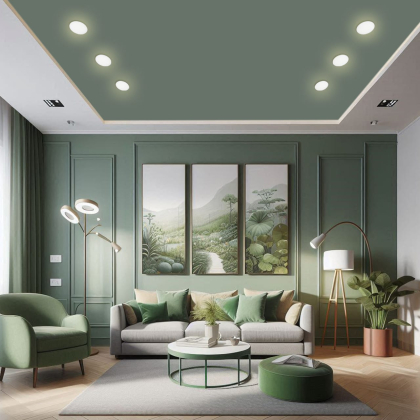 LED Світильник круглий врізний 9W-4000K EUROLAMP, Eurolamp, LED-DLR-9/4(Е)