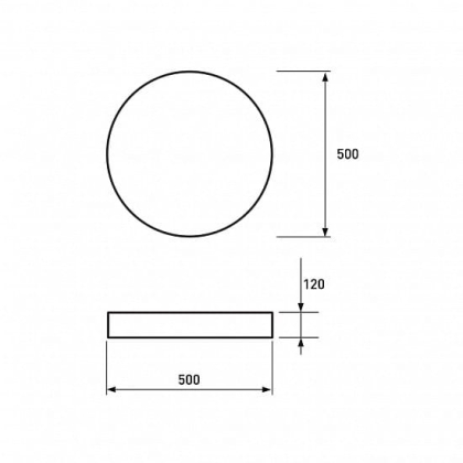 LED Світильник круглий накладний 24W-4000K EUROLAMP, Eurolamp, LED-ENLR-24/4(F)new