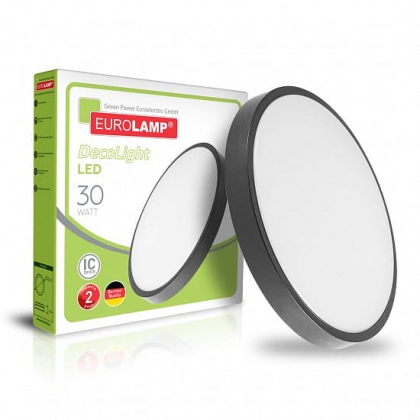 LED Світильник круглий накладний deco 30W-4000K EUROLAMP, Eurolamp, LED-ER-30W-N14