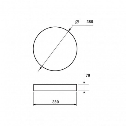 LED Світильник з пультом керування Undulate 48W-3000-6500K EUROLAMP, Eurolamp, LED-ESL-48W-N31