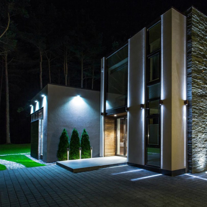 Світлодіодний EUROLAMP LED SMD Прожектор чорний з радіатором 10W 6500K, Eurolamp, LED-FL-10(B)