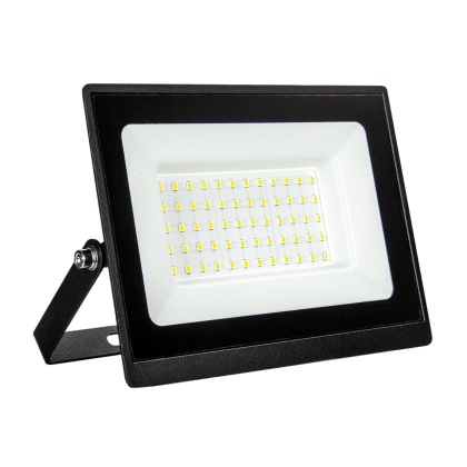 Світлодіодний EUROLAMP LED SMD Прожектор чорний з радіатором 50W 6500K, Eurolamp, LED-FL-50(B)