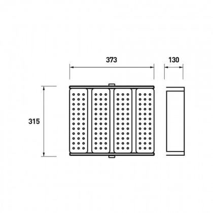 EUROLAMP LED Прожектор модульний з відкритим радіатором 200W 5000K, Eurolamp, LED-FLM-200/50