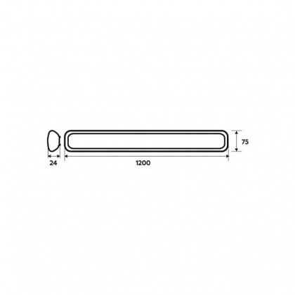 Світлодіодний EUROLAMP LED Світильник лінійний 32W 4000K (1.2m) EMC, Eurolamp, LED-FX(1.2)-32/4(EMC)