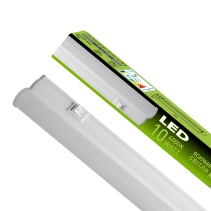 EUROLAMP LED Світильник лінійний T5 10W 4000K, Eurolamp, LED-FX(T5)-10/4