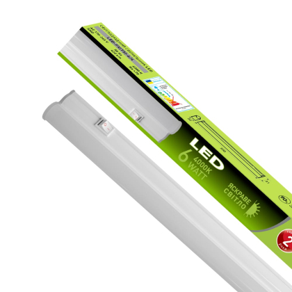 EUROLAMP LED Світильник лінійний T5 6W 4000K, Eurolamp, LED-FX(T5)-6/4
