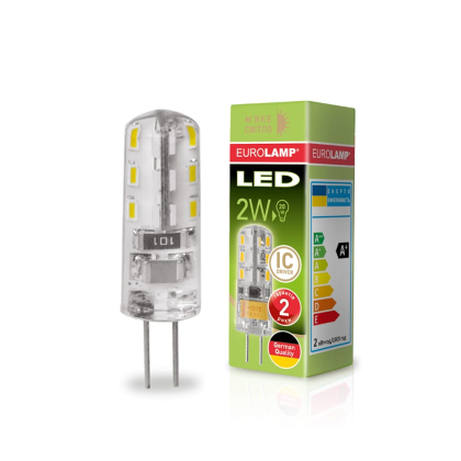 LED Лампа капсульна EUROLAMP силікон G4-2W-3000K-220V, Eurolamp, LED-G4-0227(220)