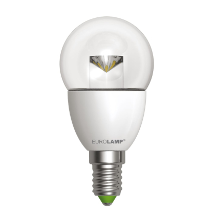 LED Лампа EUROLAMP прозора G45-5W-E14-4000K, Eurolamp, LED-G45-05144(D)clear