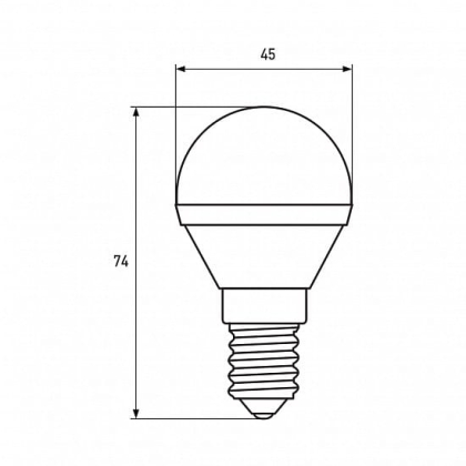 LED Лампа EUROLAMP G45-5W-E14-4000K, Eurolamp, LED-G45-05144(EURO)