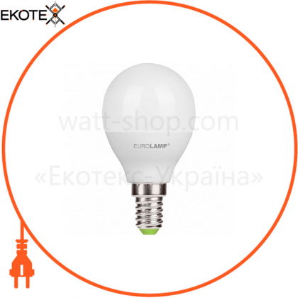 Светодиодная EUROLAMP LED Лампа "Шар" ЕURO G45 5W E14 3000K