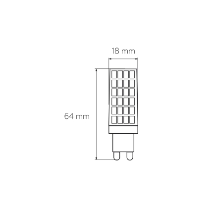LED Лампа капсульна EUROLAMP G9-6W-3000K-220V, Eurolamp, LED-G9-0630(220)