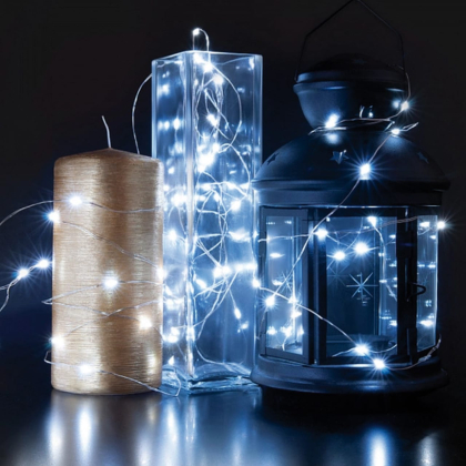 LED Гірлянда лінійна EUROLAMP 10м-6000К (S3), Eurolamp, LED-GL-100/10/60(S3)