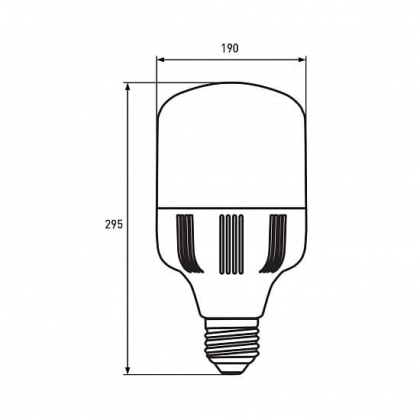 LED Лампа високопотужна EUROLAMP 100W-E40-6500K, Eurolamp, LED-HP-100406