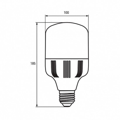 LED Лампа високопотужна EUROLAMP 30W-E27-6500K, Eurolamp, LED-HP-30276