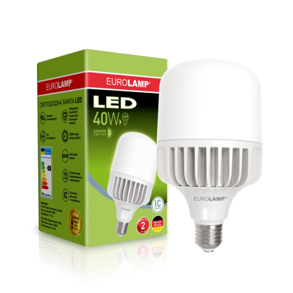 LED Лампа високопотужна EUROLAMP 40W-E27-6500K, Eurolamp, LED-HP-40276