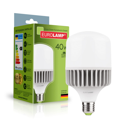 LED Лампа високопотужна EUROLAMP 40W-E40-6500K, Eurolamp, LED-HP-40406