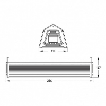 Світлодіодний EUROLAMP LED Світильник лінійний HIGH POWER 50W 5000K, Eurolamp, LED-LHP-50W