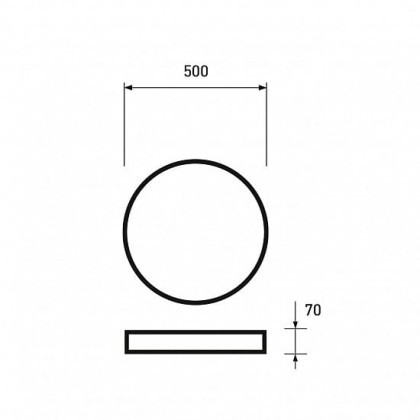Люстра світлодіодна EUROLAMP LED акрилова кругла T3 75W 3000-6500K біла, Eurolamp, LED-LR-75-T3