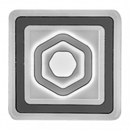 Люстра світлодіодна EUROLAMP LED акрилова квадратна A33 180W 3000-6500K, Eurolamp, LED-LS-180-A33
