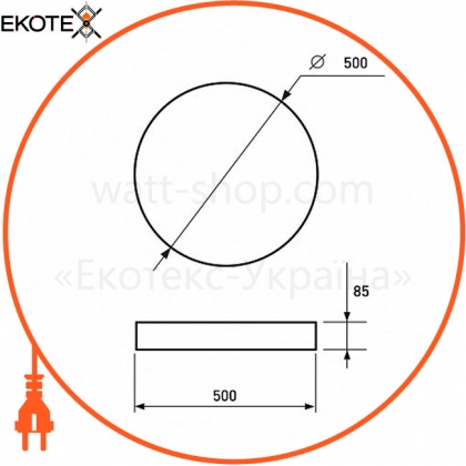 Світлодіодний EUROLAMP LED Світильник SMART LIGHT Stern 72W 3000K-6500K, Eurolamp, LED-MSL-72W-N32