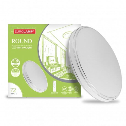 Світлодіодний EUROLAMP LED Світильник SMART LIGHT Round N33 72W 3000-6500K, Eurolamp, LED-MSL-72W-N33