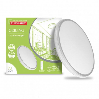 Світлодіодний EUROLAMP LED Світильник SMART LIGHT Ceiling N37 72W 3000-6500K, Eurolamp, LED-MSL-72W-N37