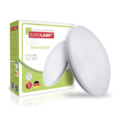 Світлодіодний LED Світильник EUROLAMP круглий накладний NEW 12W 4000K, Eurolamp, LED-NLR-12/4(F)new