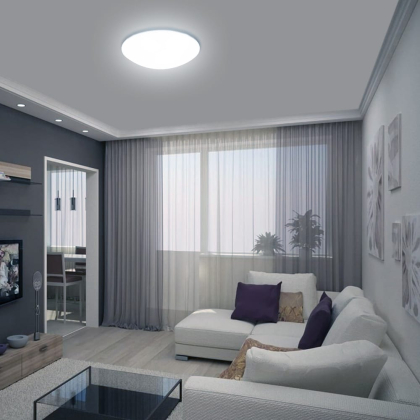 Світлодіодний LED Світильник EUROLAMP круглий накладний NEW 12W 4000K, Eurolamp, LED-NLR-12/4(F)new