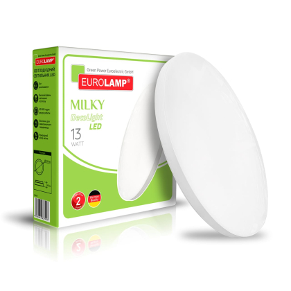 LED Світильник круглий накладний матовий Milky 13W-4000K EUROLAMP, Eurolamp, LED-NLR-13W-T22