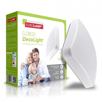 LED Світильник квадратний накладний Decolight 14W-4000K EUROLAMP, Eurolamp, LED-NLS-14/4(F)new