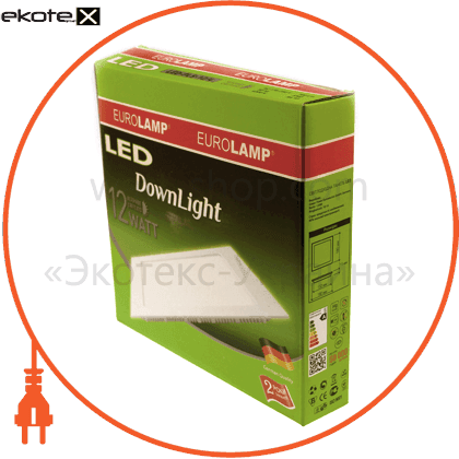 Eurolamp LED-PLS-12/4 eurolamp led светильник квадратный downlight 12w 4000k (20)