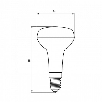 LED Лампа рефлекторна EUROLAMP R50-6W-E14-4000K, Eurolamp, LED-R50-06144(P)