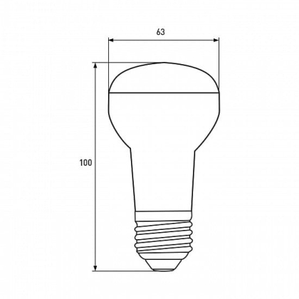 LED Лампа рефлекторна EUROLAMP R63-9W-E27-3000K, Eurolamp, LED-R63-09272(P)