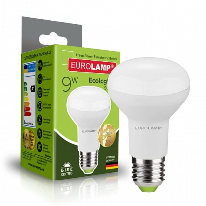 LED Лампа рефлекторна EUROLAMP R63-9W-E27-4000K, Eurolamp, LED-R63-09274(P)