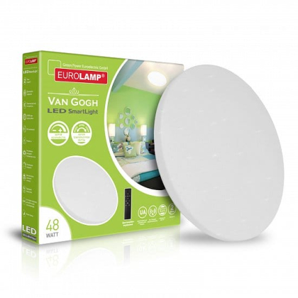 LED Світильник з пультом керування Van Gogh 48W-3000-6500K EUROLAMP, Eurolamp, LED-SL-48W-N17(deco)