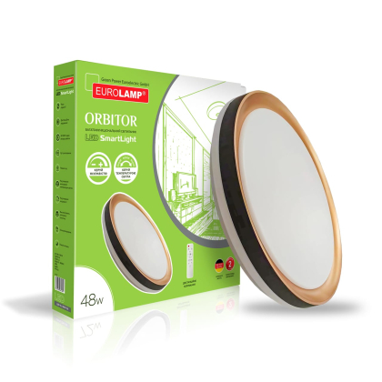 LED Світильник EUROLAMP з пультом керування ORBITOR 48W-3000-6500K, Eurolamp, LED-SL-48W-T26