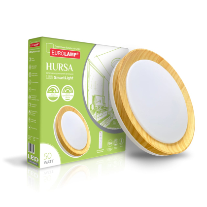 LED Світильник EUROLAMP з пультом керування Hursa 50W 3000-6500K, Eurolamp, LED-SL-50W-T14