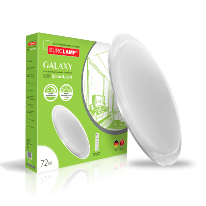 LED Світильник EUROLAMP з пультом керування Galaxy 72W 3000-6500K, Eurolamp, LED-SL-72W-T24